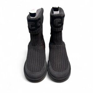 Ugg Classic Knit Winter Boots in Charcoal Gray, Women's Size 6, Brand New